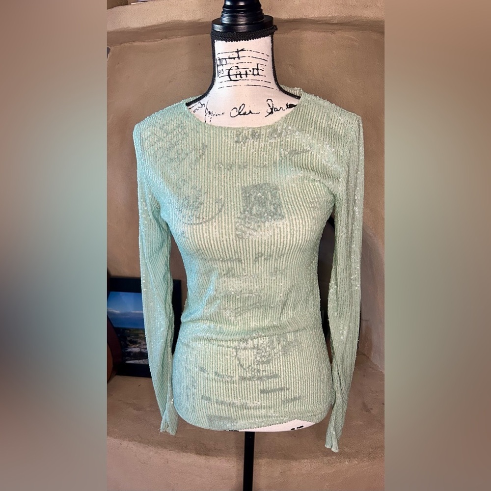 Free People Gold Rush Long Sleeve NWOT - Picture 4 of 7